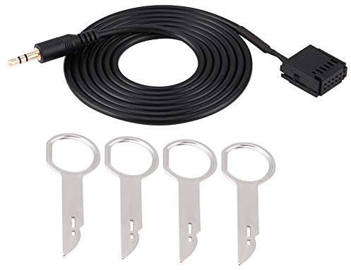 Haosie Cavo Audio Aux, Cavo Audio con Pulsante Dello Strumento di Rimozione Del CD, Aux Cable for Car Compatibile con 6000CD