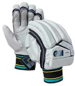 Gunn & Moore GM Cricket-Schlaghandschuhe, leichtes Handrücken-Design, Handfläche aus Kalbsleder, für Erwachsene, Linkshänder, 1 Paar, ca. 480 g pro Paar