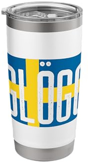Swedish Mulled Wine Sweden Flag GLOGG Stainless Steel Insulated Tumbler