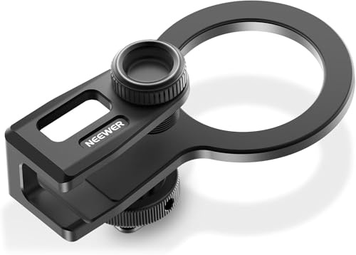 NEEWER SSD-Halterung mit abnehmbarem Cold Shoe für tragbare SSDs von 8-16 mm Dicke, kompatibel mit MagSafe iPhone 16 15 Samsung T9 T7 T5 für SanDisk für Lexar kompatibel mit SmallRig Cage, PA085