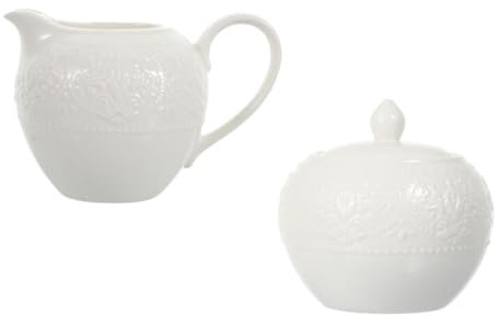 Didiseaon 2pezzi Tazza Da Latte in Ceramica Contenitore Per Caffè e Zucchero Facile Da Pulire e Riporre Per Casa e Ufficio