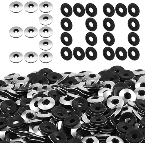 ENUTROF Arandelas Selladas de Sellado Arandela Neopreno EPDM M4.2x12mm | 300 Piezas Estanqueidad Vulcanizada Acero para Aparatos Eléctricos Maquinaria Industrial Construcción