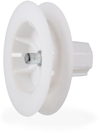 IdeaGenesis - Disco Persiana con espiga para Cintas de 20mm | Polea de Persianas para ejes 40mm | Disco con espiga Metálica | Recambios y repuestos (Cinta 20mm con espiga, 140X40)