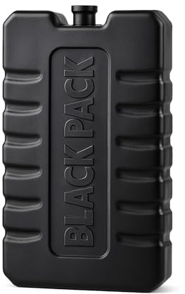 ToCi BLACKPACK Kühlakkus 2er Set – 220 ml Flache Kühlelemente in Schwarz | Stylische & Starke Kühlakkus für Kühltasche, Kühlbox, Festival & Camping | BPA-frei, stapelbar, EU-Qualität