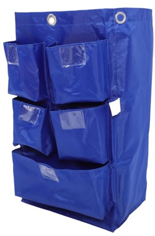 UTHCLO Bolsa para Carrito de Limpieza con Resistente y Multifuncional para Organización y Recogida de Basura Hoteles y Limpieza Profesional