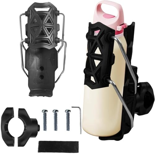 SKDFHOD Portaborraccia, Porta Borraccia Bici Regolabile, Portabottiglie da Ciclismo, Rotazione a 360 Gradi, Regolabile, Facile da Trasportare, per Bicicletta, da Corsa, Mountain Bike