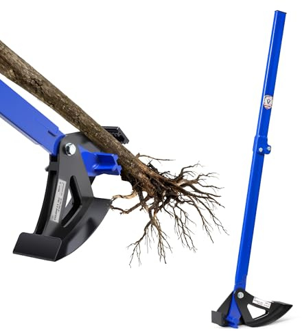 Pvirbravoo Sapling Puller Tool - Heavy Duty Tree Root Puller for ¼ to 1-3/8 Woody Stems | Fully Uproots Trees & Shrubs | Ergonomic Garden Tool for Landscaping, Farming, Forestry