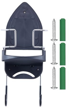 Soporte de pared para tabla de planchar, colgador de metal resistente, gancho de almacenamiento resistente al calor, soporte plegable, organizador de lavandería que ahorra espacio, accesorio de pared