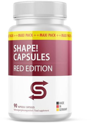 Shape Capsules - Red Edition Kapseln | kombination hochwertiger Zutaten | für Männer & Frauen | 90 Kapseln