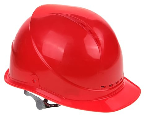 Alipis Atmungsaktiver Schutzhelm für Bauarbeiten Robuster Harthelm mit Verstärktem Kinnriemen für Männer Baustellen und Gefahrenbereichen