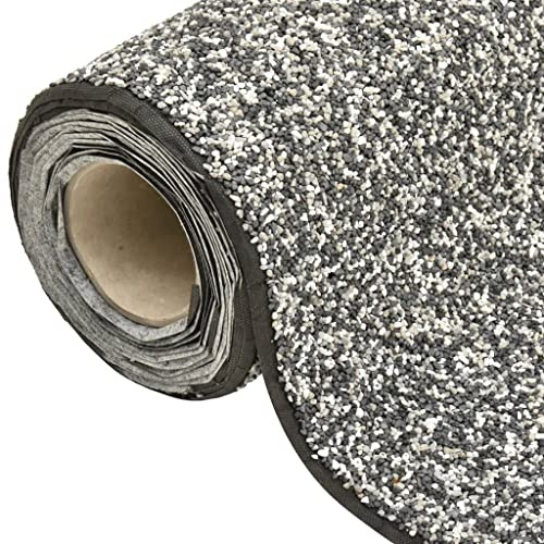 Pellicola di pietra grigia, 150 x 40 cm, in tessuto non tessuto PP con adesivo resistente all'acqua potabile, spessore 4,5 mm, ideale per accessori per laghetti, corsi d'acqua, fontane da giardino e
