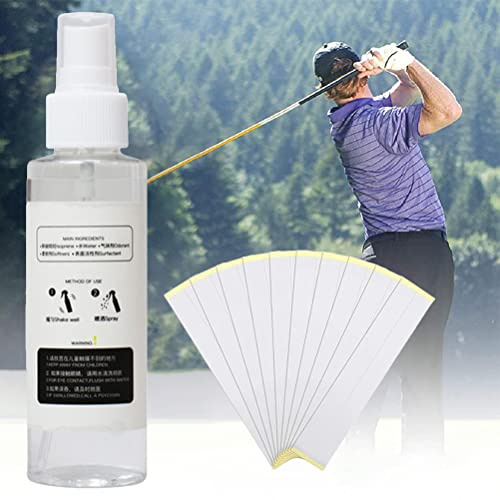 Julihai Solvant pour Grip de Golf, Solution de Pulvérisation Non Toxique avec 15 Bandes de Ruban Adhésif, Fourniture Liquide de Regripping pour Les Golfeurs, Aide à éliminer Les Vieux Résidus de