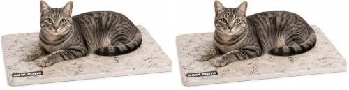 FLAMINGO Tapis rafraîchissant - Pierre rafraîchissante Dolo en céramique - Pour petits chiens, chats et rongeurs - À placer au réfrigérateur - 28,5 x 20,5 cm (Lot de 2)
