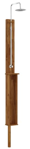 vidaXL Ducha exterior 257 cm Natural