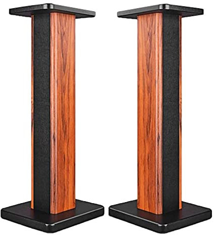 Lautsprecherständer 1 Paar Lautsprecherständer, raumhohes Audio-Rack, Wohnzimmer-Konferenzraum-Audio-Rack, mit Sand gefülltes Lautsprecherstativ aus Holz, HiFi-Rack