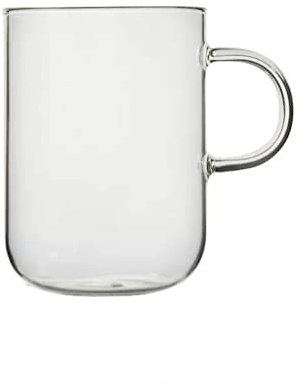 Tazza Di Vetro, Tazza Da Tè In Vetro Trasparente Senza Piombo Con Manico Tazza Da Caffè In Vetro Adatta For Acqua, Latte, Succo Di Frutta, Caffè, Tè, 380 Ml (Size : 470ML)