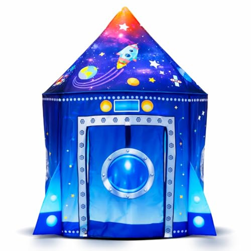 Tienda campaña Infantil - Casitas Infantiles - Tipi - Casita Infantil Exterior - Juguete para niños 3,4,5,6,7 años - Juego Infantil - Casitas Tela - Regalo de cumpleaños - (Azul)