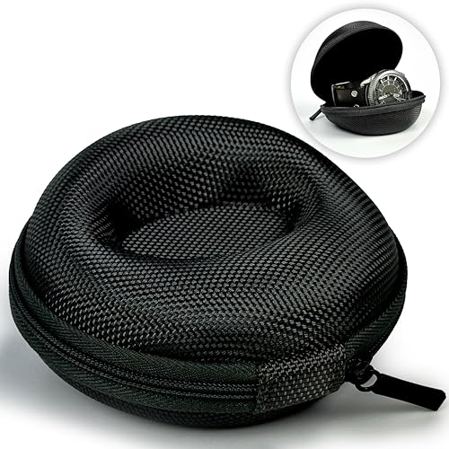 MyGadget Porta Orologi da Viaggio - Scatola con Imbottitura Interna - per Smartwatch e Orologio da Polso come ad es. Apple Watch, Rolex, Omega - Nero