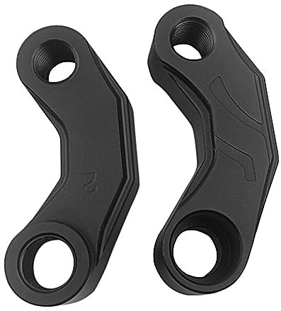 FIXCOR Lenkerendenspiegel Motorrad Für Suzuki GSX-S750 GSX-S1000 SV400 SV650 SV 650 DL650 V-Strom Motorrad Rückspiegel Verlängerung Riser Verlängern Adapter (Color : Schwarz)