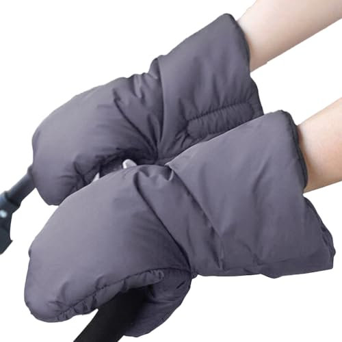 Scaldamani per passeggino, guanti per passeggino, copertura per passeggino, scaldamani in pile, accessori per passeggino, impermeabile e antivento, adatto per passeggini e rimorchi per biciclette