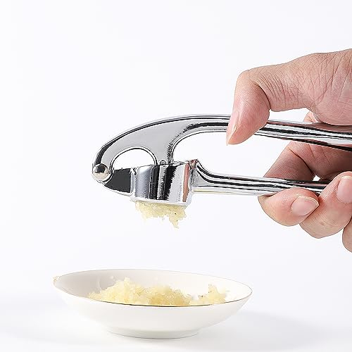 YuanbaoTt Knoblauchpresse, Knoblauchschneider Spülmaschinenfest, Garlic Crusher, Knoblauchhack Werkzeug für Küche, leicht zu reinigen, praktisch, Küchenhelfer, mit Ergonomischer Griff