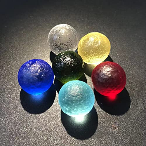 Muestra de aproximadamente 15 mm Piedras de afilar naturales de colores El meteorito checo golpeó las cuentas de vidrio Piedra en bruto Piedra de cristal Piedras naturales ( Color : Multicolore )