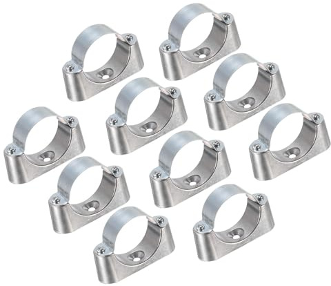 MACHSWON 51mm Wall Mount Ceiling Mount Pipe Support Ring Hanger Stainless Steel Pipe Holder Bracket Clamp 10pcs