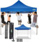 COBIZI Gazebo 3x3 Pieghevole Impermeabile senza Parete Laterale,Gazebo Esterno Resistente,Tende per Gazebo,Tendone Padiglione Pop Up per Feste Campeggio (3 per 3m Blu)
