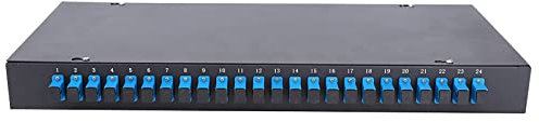 Mavaol 24 Port Optical Fiber Terminal Box with SC Connectors Wall Mounted Fiber Patch Panel for Fiber Optic Cable Management