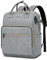 Ytonet Laptop Backpack Women, Backpack Womens Ladies Backpack Rucksack Wide Open Top with USB Port for 15.6 inch Laptop Work Bag for Women Water Resistant Gifts Teacher School College Travel,Grey