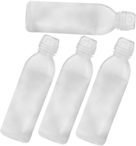 LIFKOME 4piezas Botella Rociadora De Aceite Transparente Reutilizable Dispensador Pequeño De Aceite Para Salsa De y Vinagre Para Cocina