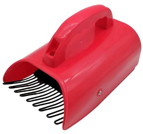 Metallic Berry Picker with Ergonomic Handle, Large Capacity Blueberry & Raspberry Picking Tool for Orchard, Garden & Farm