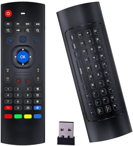 Telecomando Air Mouse MX3 Pro, mini tastiera wireless 2.4G, telecomando universale con apprendimento IR per Android TV Box, Smart TV, proiettore, Raspberry Pi