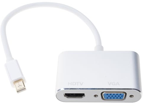 KAHDGSS Convertisseurs Plug and Play Hdmis VGA Adaptateur en Aluminium 4K 60Hz pour Projecteurs Moniteurs D'ordinateurs Portables Convertisseurs DP VGA