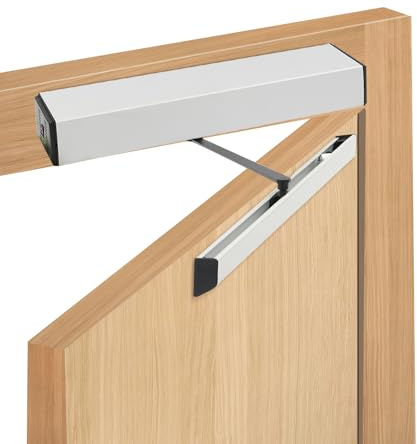 99° Automatic Swing Door Opener Closer Kit Electric Gate Operator Complete Kit Door Weight 240LBS Width 3FT Heavy Duty Swing Door Opener and Closer with 2 Remote Controller 65W Time 30s