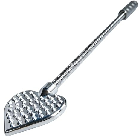 Bdsm Peitschen Set Paddle für Sex Peitsche für Sklaven Spanking Paddel Herzförmige Peitsche Edelstahl Metall Exotic Whip Rohrstock Bestrafung für Domina Flirtende Sm Sexspielzeug Sex Zubehör für Paare
