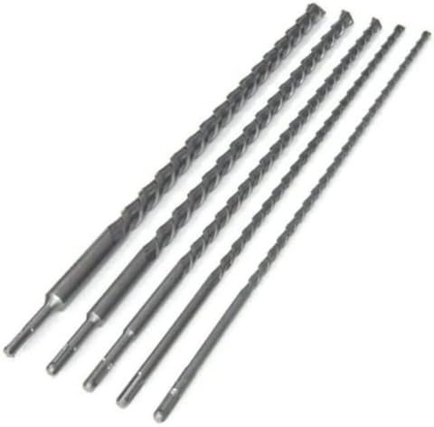 21 SHOP® Set di 5 Punte SDS PLUS 600 mm per Trapano Tassellatore con Diametri 10, 12, 16, 20, 24 mm per Cemento, Pietra e Calcestruzzo di Elevata Resistenza e Durata