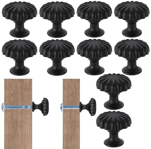 Manijas de muebles genéricas de 10 piezas, botones de muebles estilo – Manijas antiguas de zinc para armario o dormitorio, cuarto de baño, muebles de salón, garaje