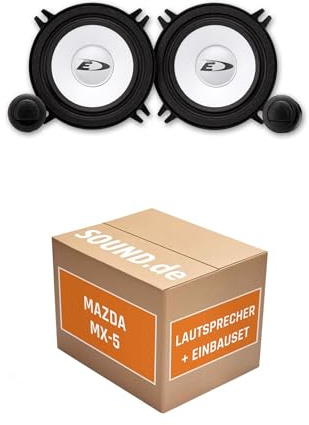 Lautsprecher Boxen Einbaupaket für Alpine SXE-1350S kompatibel mit Mazda MX-5 Typ NA vorne | 250W Power 2X Hochtöner 2X Frequenzweiche