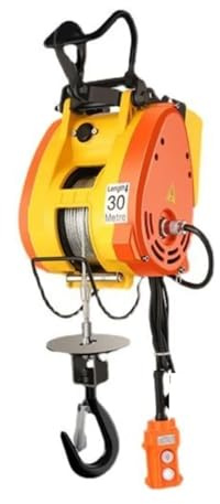Fjärrstyrd Mini-mikro Elektrisk Vinschlast Bärbar Hiss Vinsch Liten Kran för lyft bogsering(300kg30m)