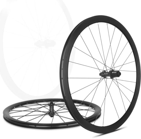 Road Bike 700C Hjulset Genomgående Axel Hjul Runda Ekrar Fälgar Nav 100mm Framhjul/142mm Bakhjul Center-lock-skivbromsar Kompatibel Med Kassetter 7–12/11-12 Växlar(XDR,30mm)