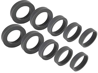 SUPER KITCHEN Ajustables Discos Grosor Anillo para Rodillo Amasar, Juego de 5 (2 mm, 3 mm, 5 mm, 8 mm, 10 mm), para Fondant Pastelería, Pastas, Pizza