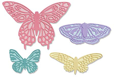 Sizzix Thinlits Stanzschablone 665097 Flutter auf von Jessica Scott 9er Pack