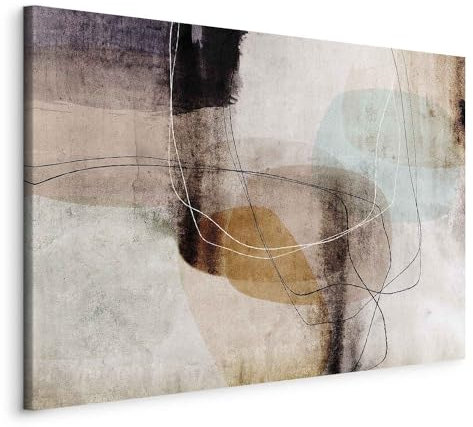 murando - Quadro Motivo Geometrico 120x80 cm 1 Pezzo Stampa su Tela Strutturata XXL Quadri Moderni Murale Arte Moderno Grafica Decorazioni da Parete Pittura Immagini Decori Astratto a-A-0756-b-a