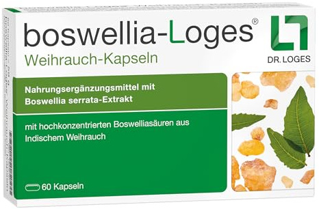 boswellia-Loges Weihrauchkapseln - 60 Kapseln - Hohe Bioverfügbarkeit¹ | 56-fach höhere Bioverfügbarkeit im Vergleich zu nativen Extrakten¹