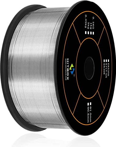 HITBOX 1KG 1.0MM Flux-Cored E71T-GS Welding Wire for MIG Welders, Gasless Self-Shielded Welding Wire for Carbon Steel and Mild Steel