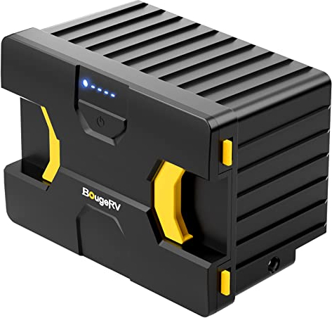 BougeRV Batterie Rechargeable 173 Wh pour Glacière de voiture CRD2 Rocky2 CRH Batterie amovible intégrée Portable Convient pour les réfrigérateurs avec support de batterie