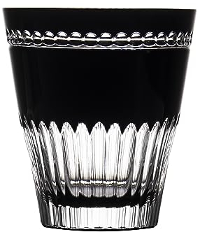 Birks Obsidian Black Lead Cased Crystal Bicchiere Old Fashioned Tumbler 306,2 g – Unità singola