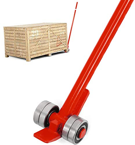 VEVOR Barra de Palanca Carga de 3 T Barra Elevadora con Ruedas de Transporte de Gran Capacidad con Asa Ergonómica de Acero 1,5 m de Longitud Total 1,6 m Ligera y Portátil para Levantar Cargas Pesadas