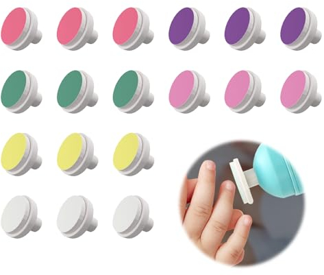 Baby Nagel Trimmer Ersatz Pads, Baby Nagelfeile Elektrisch Ersatz Schleifköpfe, Elektrische Nagelfeile Schleifkopf, Verhindern Sie, Dass Die Nägel Ihres Babys die Haut Zerkratzen, 18 Stücke